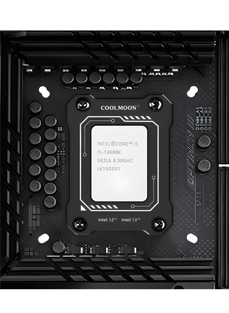 كولمون إطار تلامس وحدة المعالجة المركزية لمجموعة التحديث LGA 1700 - مشبك مقاوم للانحناء لوحدات المعالجة المركزية Intel من الجيل 12/13/14 - BC1700 Black Edition مع معجون حراري MT8 ومفك براغي - Image 3
